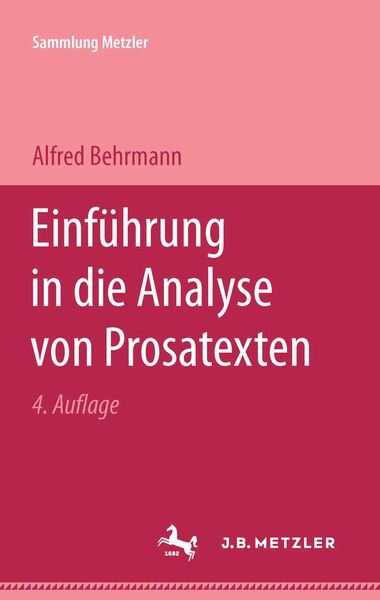 Produktbild: Einf&uuml;hrung in die Analyse von Prosatexten