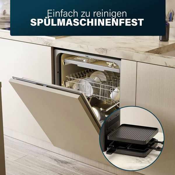 Produktbild: Princess Purify Raclette 8 Pf&auml;nnchen, Antihaftbeschichtung, &Uuml;berhitzungsschutz, mit Luftabsaugung Schwarz