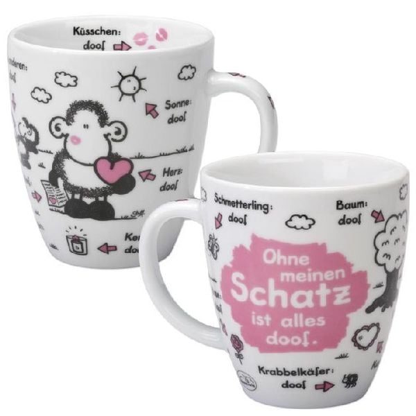 Produktbild: Tasse Ohne Schatz ist alles doof