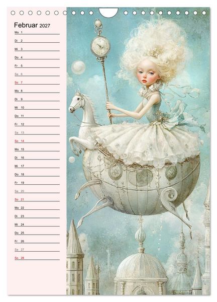 Produktbild: Tarot Wunderwelten. Surrealistische und magische Tarot-Kunst (Wandkalender 2027 DIN A4 hoch), CALVENDO Monatskalender