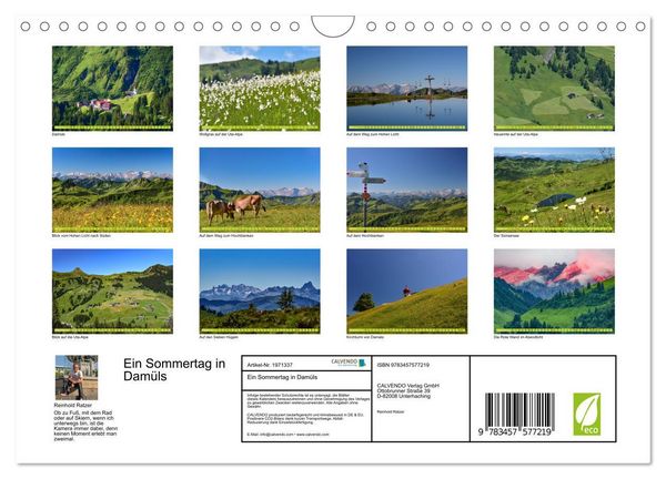 Produktbild: Ein Sommertag in Dam&uuml;ls (Wandkalender 2026 DIN A4 quer), CALVENDO Monatskalender