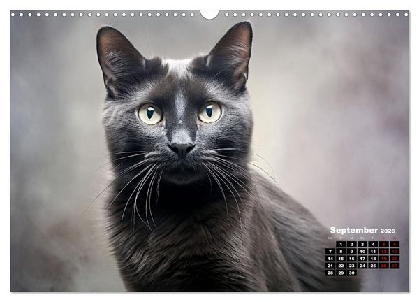 Produktbild: Only Black (Wandkalender 2026 DIN A3 quer), CALVENDO Monatskalender