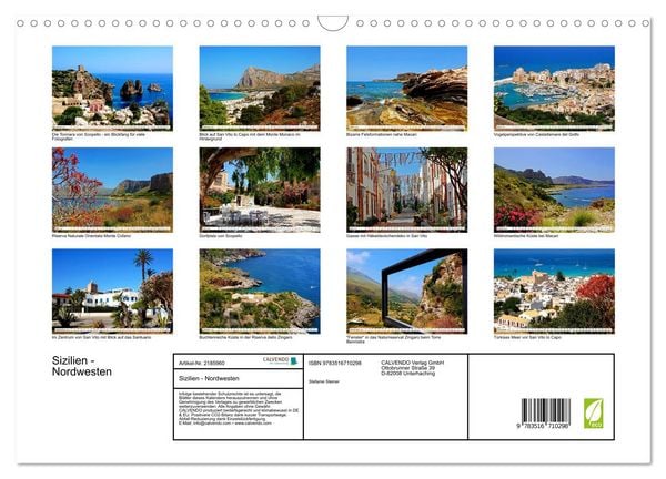 Produktbild: Sizilien - Nordwesten (Wandkalender 2026 DIN A3 quer), CALVENDO Monatskalender