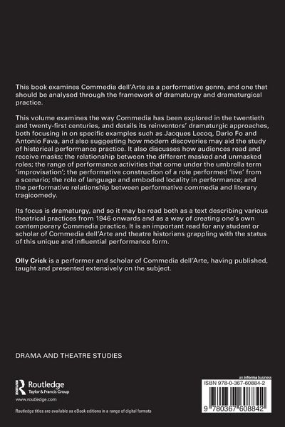 Produktbild: The Dramaturgy of Commedia dell'Arte