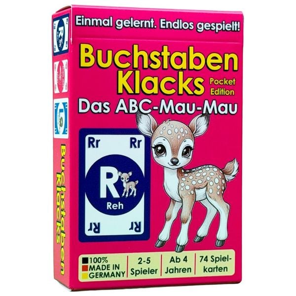 Buchstaben Klacks – Das ABC spielerisch entdecken (Pocket Edition - Reh)