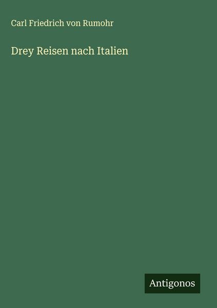 Produktbild: Drey Reisen nach Italien