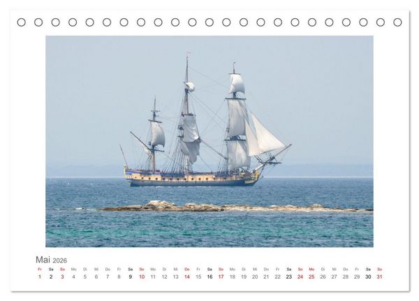 Produktbild: Bretagne - unterwegs mit Julia Hahn (Tischkalender 2026 DIN A5 quer), CALVENDO Monatskalender