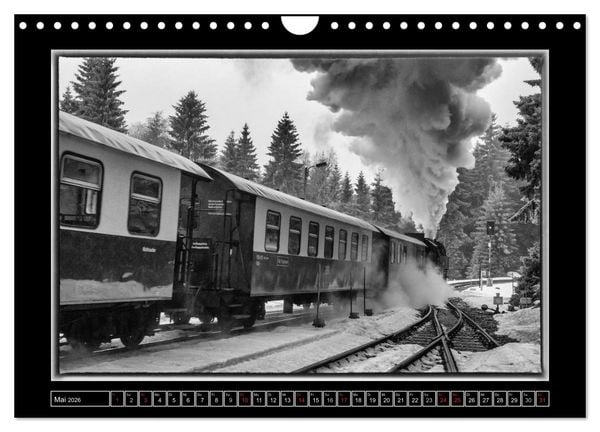 Produktbild: Unter Dampf - Eisenbahnromantik im Harz (Wandkalender 2026 DIN A4 quer), CALVENDO Monatskalender