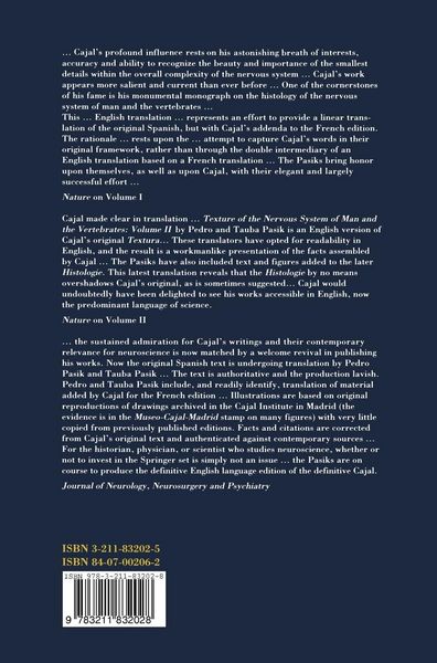 Produktbild: Texture of the Nervous System of Man and the Vertebrates