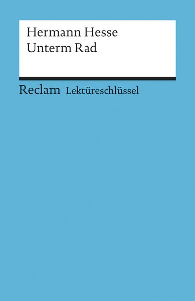 Produktbild: Lekt&uuml;reschl&uuml;ssel zu Hermann Hesse: Unterm Rad