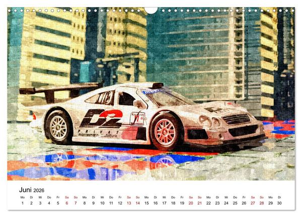 Produktbild: Cars'n'Arts - Digital Artwork von Jean-Louis Glineur (Wandkalender 2026 DIN A3 quer), CALVENDO Monatskalender