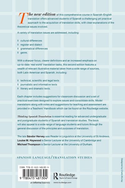Produktbild: Thinking Spanish Translation