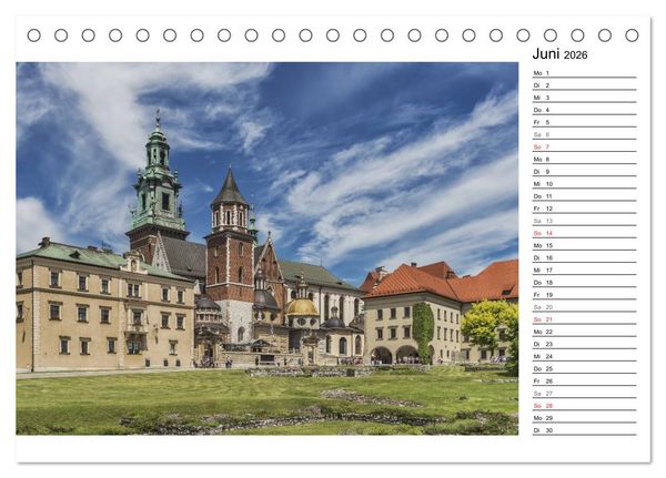 Produktbild: Polen &ndash; Zeit f&uuml;r Entdeckungen (Tischkalender 2026 DIN A5 quer), CALVENDO Monatskalender
