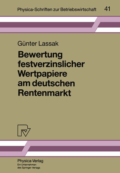 Produktbild: Bewertung festverzinslicher Wertpapiere am deutschen Rentenmarkt