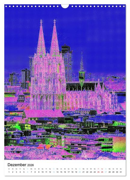Produktbild: K&ouml;ln "in Hochform" (Wandkalender 2026 DIN A3 hoch), CALVENDO Monatskalender