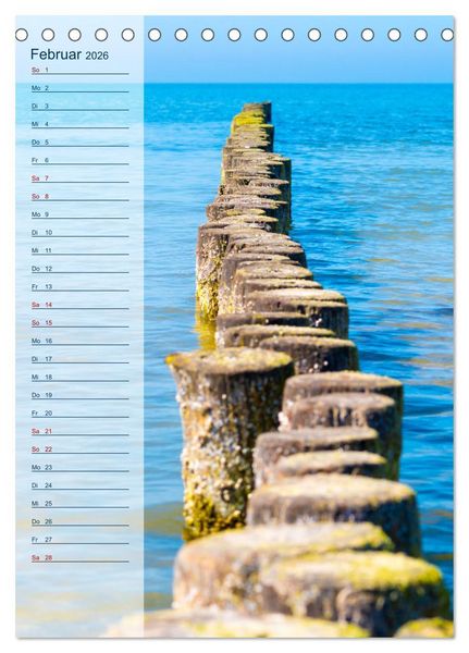 Produktbild: Maritim - Geburtstagskalender (Tischkalender 2026 DIN A5 hoch), CALVENDO Monatskalender