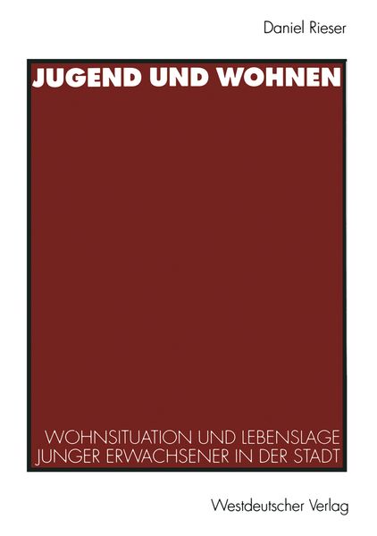 Produktbild: Jugend und Wohnen