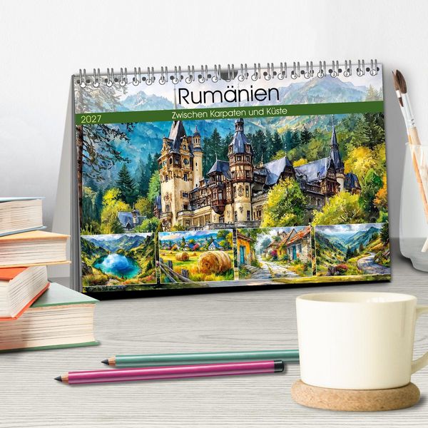 Produktbild: Rum&auml;nien. Zwischen Karpaten und K&uuml;ste (Tischkalender 2027 DIN A5 quer), CALVENDO Monatskalender