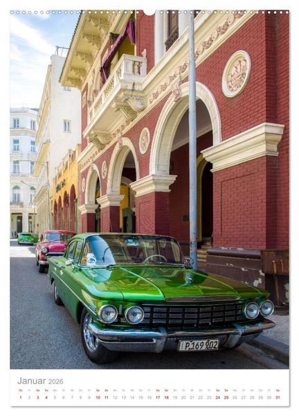 Produktbild: Old Cars of Cuba (Wandkalender 2026 DIN A2 hoch), CALVENDO Monatskalender
