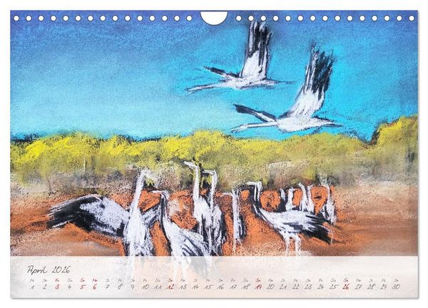 Produktbild: Gemalter K&uuml;stenzauber - Mit Pinsel und Farbe entlang der deutschen K&uuml;ste (Wandkalender 2026 DIN A4 quer), CALVENDO Monatskalender