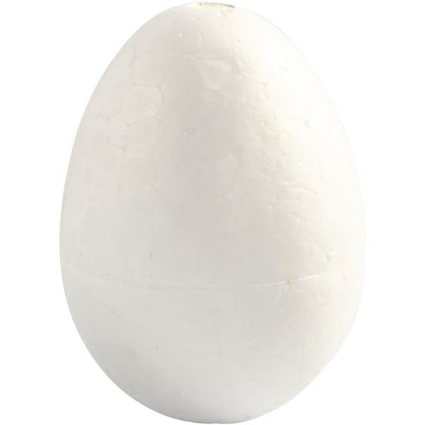 Produktbild: Creativ Company Styropor-Eier, H 6 cm, Wei&szlig;, 5 Stk