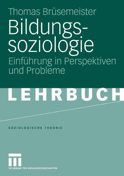 Produktbild: Bildungssoziologie