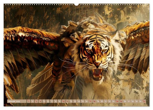 Produktbild: Legend&auml;re Chim&auml;ren - Von unheimlich bis monstr&ouml;s (Wandkalender 2026 DIN A2 quer), CALVENDO Monatskalender