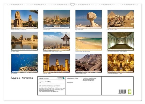 Produktbild: &Auml;gypten - Nordafrika (Wandkalender 2027 DIN A2 quer), CALVENDO Monatskalender