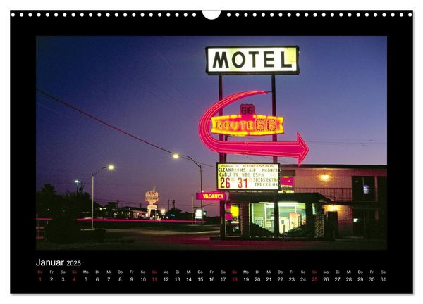 Produktbild: Get Your Kicks on Route 66 (Wandkalender 2026 DIN A3 quer), CALVENDO Monatskalender