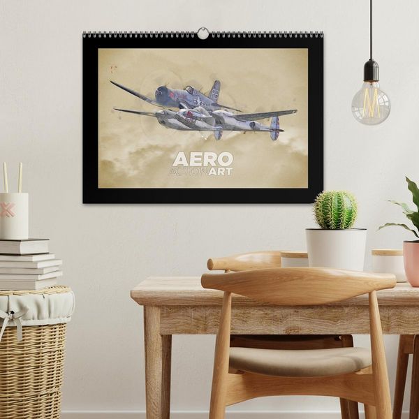 Produktbild: Aero Action Art - Luftfahrt Kunst (Wandkalender 2026 DIN A3 quer), CALVENDO Monatskalender