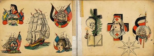 Produktbild: Christian Warlich. Tattoo Flash Book (dt./engl.)