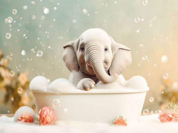 Produktbild: CALVENDO Puzzle ... in der Badewanne | 1000 Teile Lege-Gr&ouml;&szlig;e 64x48cm Foto-Puzzle f&uuml;r gl&uuml;ckliche Stunden
