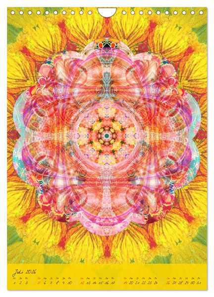 Produktbild: FLORALE MANDALAS (Wandkalender 2026 DIN A4 hoch), CALVENDO Monatskalender