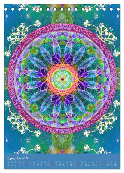Produktbild: Mandala Energien (Tischkalender 2026 DIN A5 hoch), CALVENDO Monatskalender