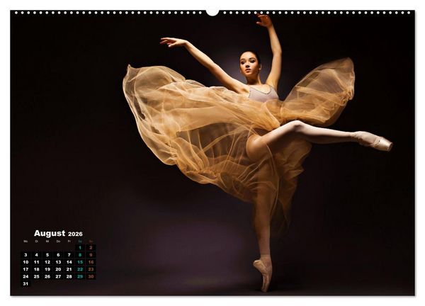 Produktbild: BALLETT - ein Hauch Magie (Wandkalender 2026 DIN A2 quer), CALVENDO Monatskalender