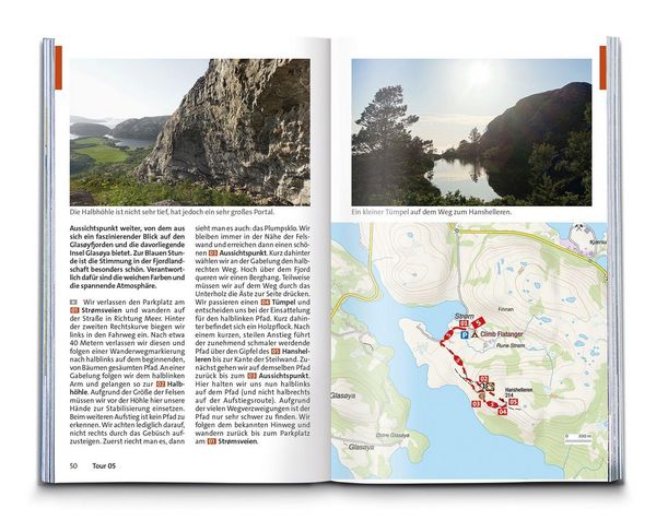 Produktbild: KOMPASS Wanderf&uuml;hrer Norwegen Mitte, von Fylke Tr&oslash;ndelag bis zum Nationalpark Jodalsbreen, 55 Touren mit Extra-Tourenkarte