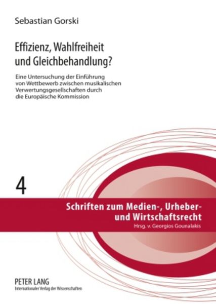 Produktbild: Effizienz, Wahlfreiheit und Gleichbehandlung?