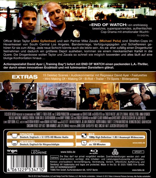 Produktbild: End of Watch
