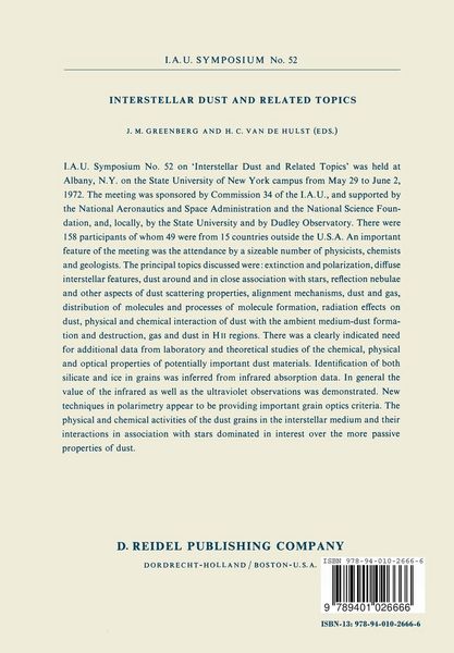 Produktbild: Interstellar Dust and Related Topics