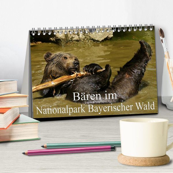 Produktbild: B&auml;ren im Nationalpark Bayerischer Wald (Tischkalender 2026 DIN A5 quer), CALVENDO Monatskalender