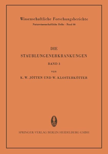 Produktbild: Die Staublungenerkrankungen