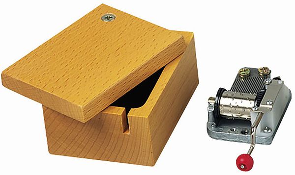 Produktbild: TROUSSELIER - Holzbox f&uuml;r Musikwerk mit Kurbel