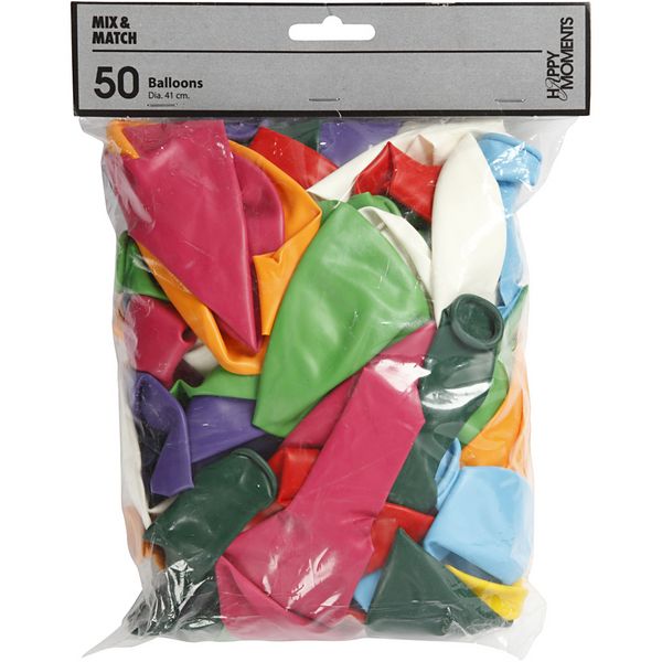 Produktbild: Creativ Company Riesenballons, D 43 cm, sortierte Farben, 50 Stk