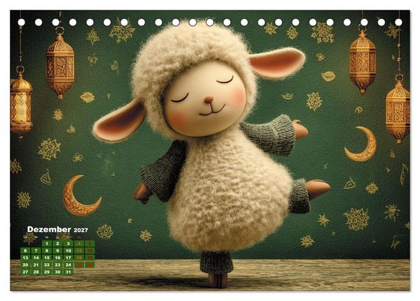 Produktbild: Vom Gl&uuml;ck ein Schaf zu sein (Tischkalender 2027 DIN A5 quer), CALVENDO Monatskalender