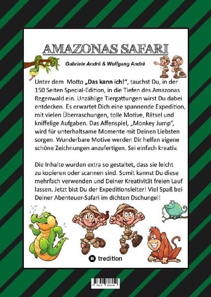 Produktbild: CRAFTBOOK - 150 SEITEN SPECIAL EDITION - TOLLE MOTIVE - BONUS SPIEL - MONKEY JUMP - R&Auml;TSEL - AMAZONAS REGENWALD