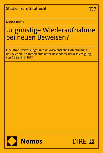 Produktbild: Ung&uuml;nstige Wiederaufnahme bei neuen Beweisen?