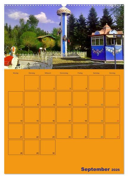 Produktbild: Freizeitparkmomente / Planer (Wandkalender 2026 DIN A2 hoch), CALVENDO Monatskalender