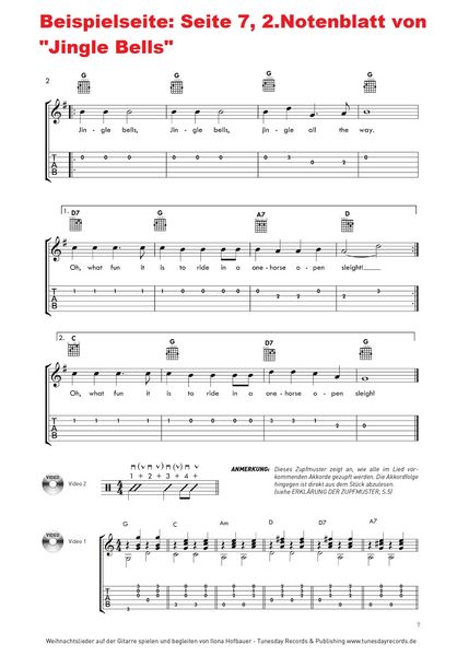 Produktbild: Weihnachtslieder auf der Gitarre spielen und begleiten