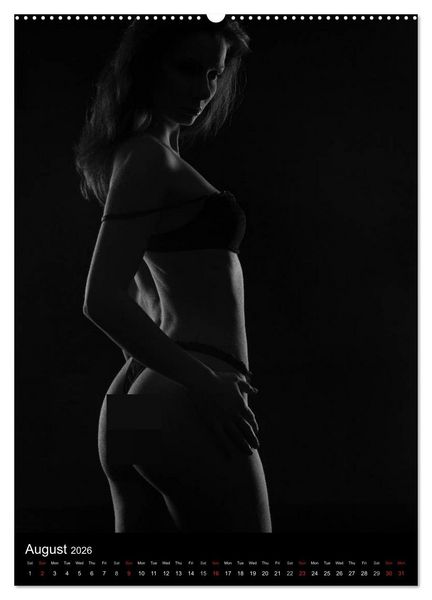 Produktbild: Erotic Silhouettes / UK-Version (High Quality Premium Wall Calendar 2026 DIN A2 portrait),CALVENDO 12 Month Wall Calendar
