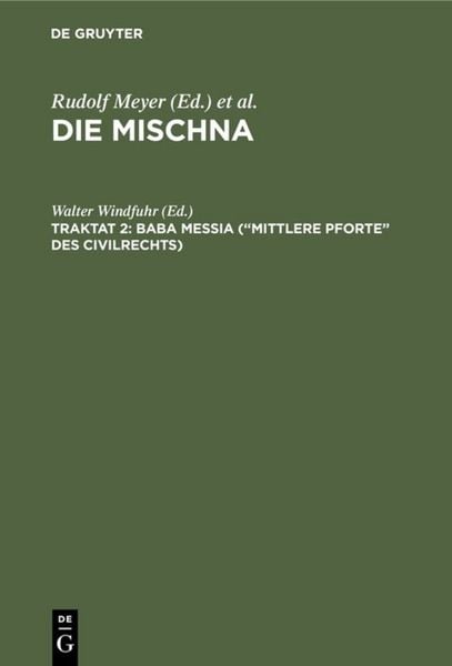 Produktbild: Baba me&szlig;ia (&ldquo;Mittlere Pforte&rdquo; des Civilrechts)
